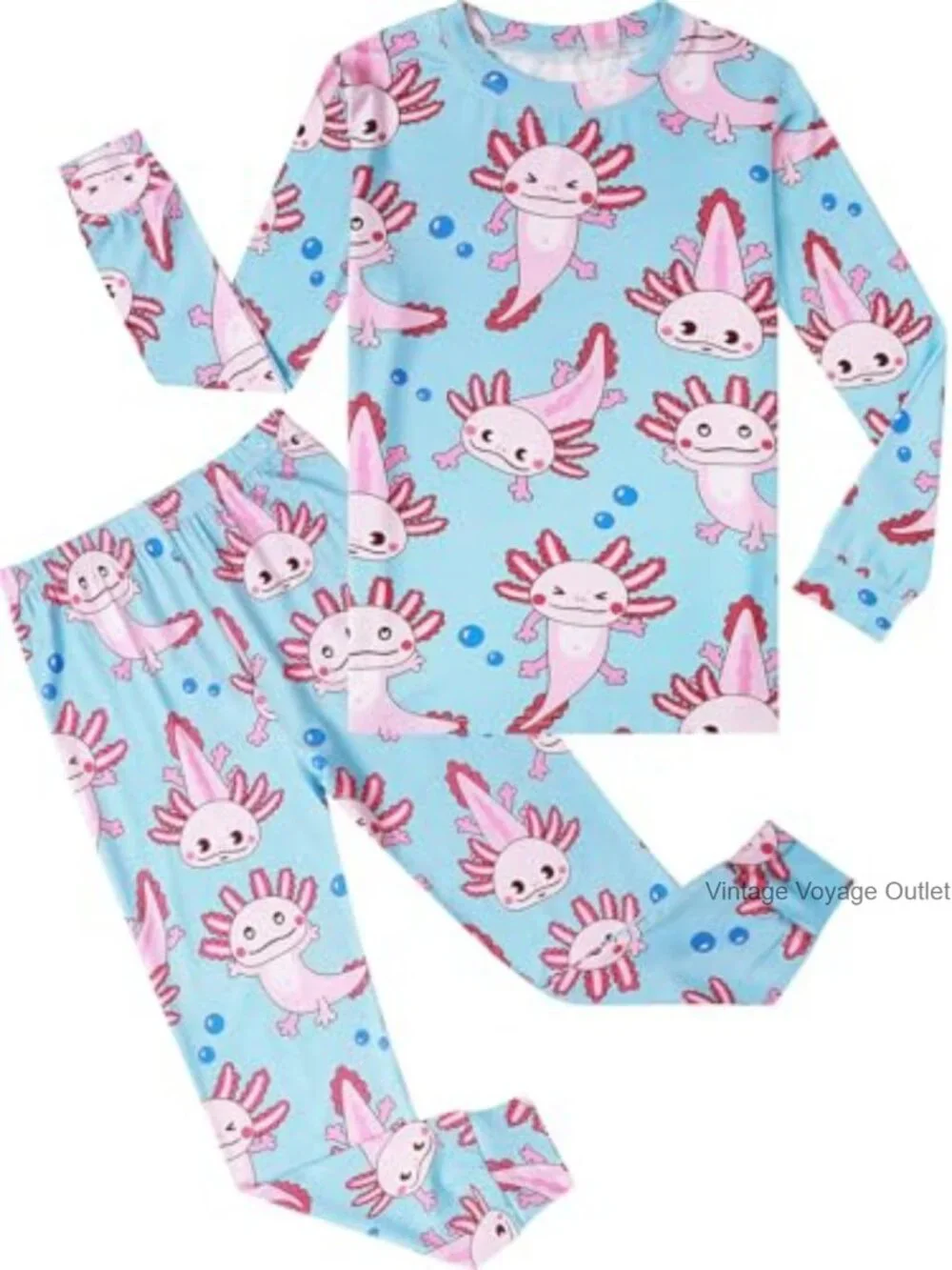 Kids Bamboo Viscose Two-Piece Long Sleeve Pajama Set